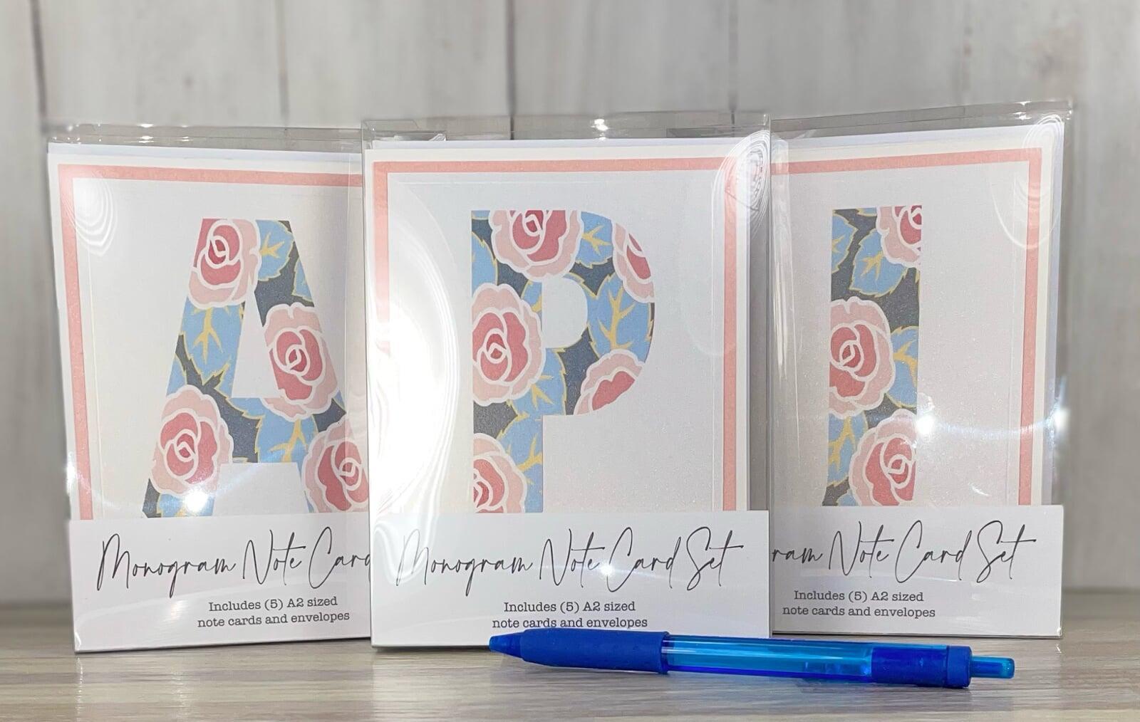 Monogram Note Card Set